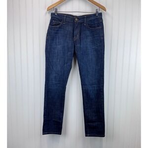 Current/Elliott The Fling Slim Boyfriend Jeans Womens 27 Dark Wash Denim Casual